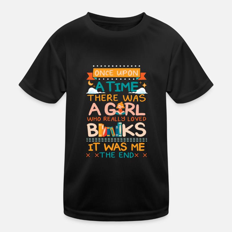 Es war einmal ein Mädchen, das Bücher liebte Kinder Funktions-T-Shirt