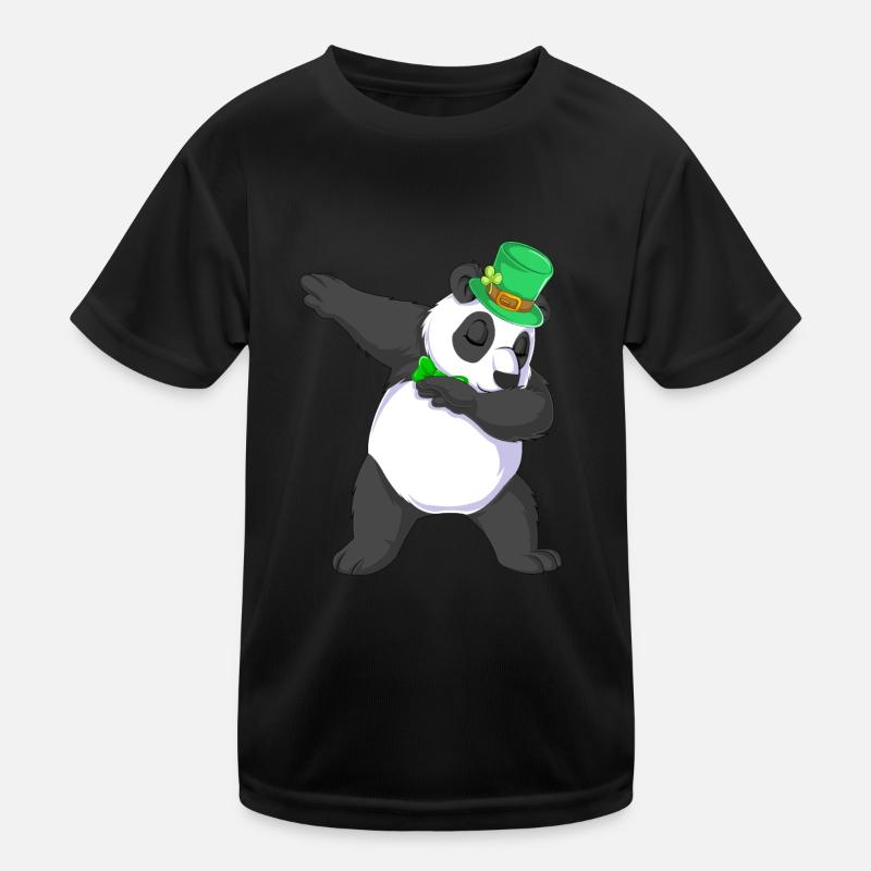 dabbing panda st patricks day Kids Functional T-Shirt