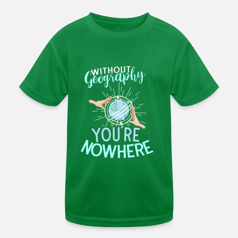 Géographie Sciences de la Terre Professeur de géographie T-shirt sport Enfant