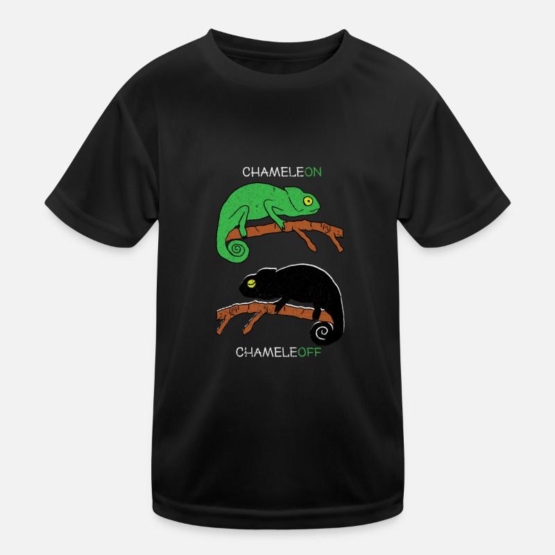 Chamäleon Echsen Echse Reptilien Terraurium Kinder Funktions-T-Shirt