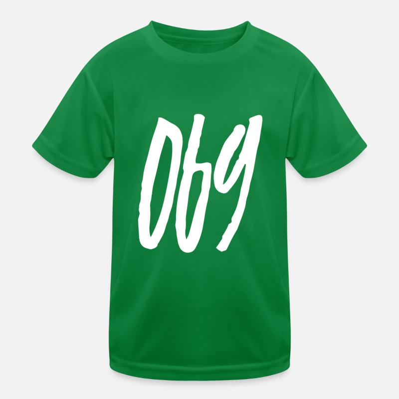 069 Area code Frankfurt am Main Kids Functional T-Shirt