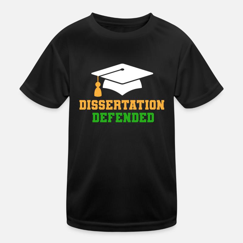 Dissertation Defended Kids Functional T-Shirt