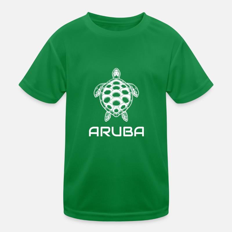 Aruba Turtle Sun Beach Vacances à la mer T-shirt sport Enfant