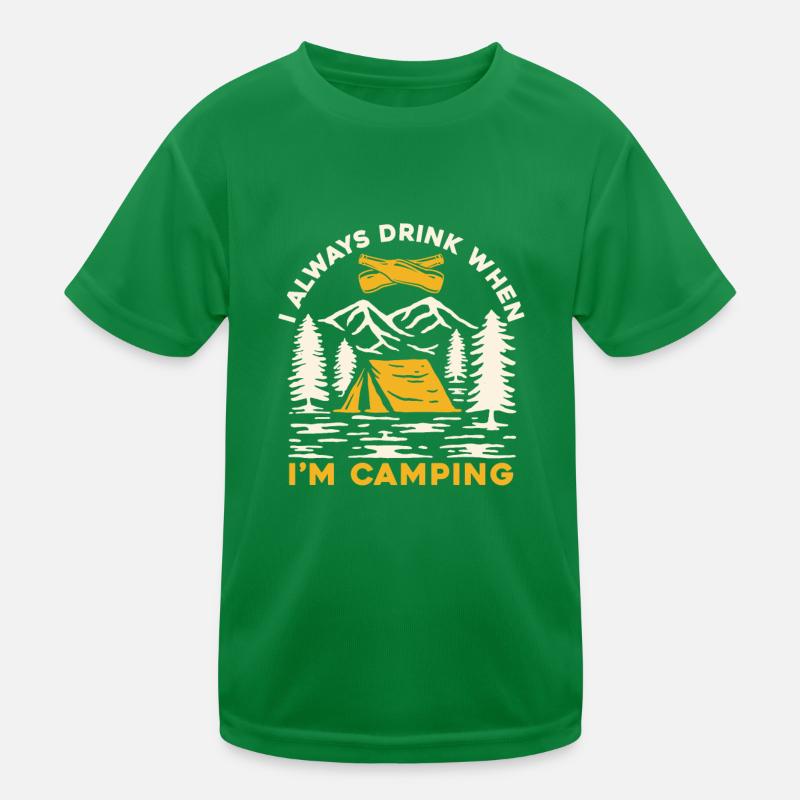 Camping Camping Campsite Camping Kids Functional T-Shirt