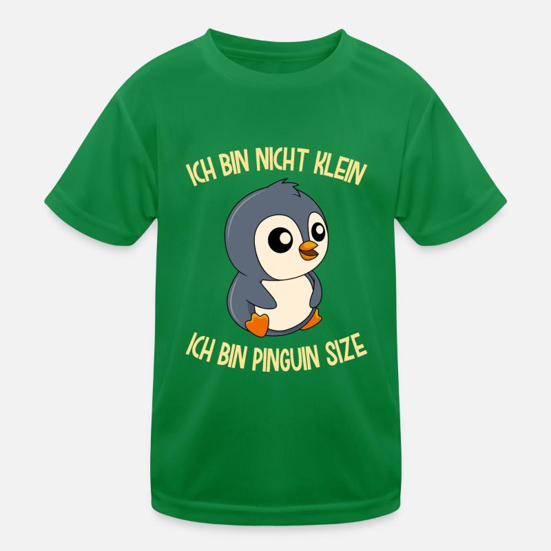 Pinguin Spruch nicht klein Pinguin Size Kinder Funktions-T-Shirt