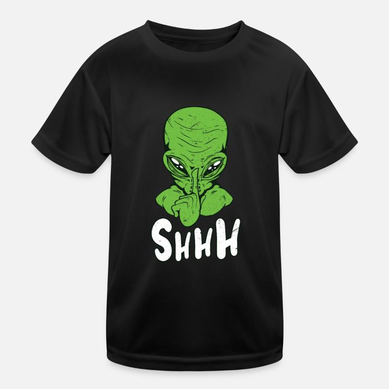 Psst Professeur de classe d’école tranquille Alien T-shirt sport Enfant