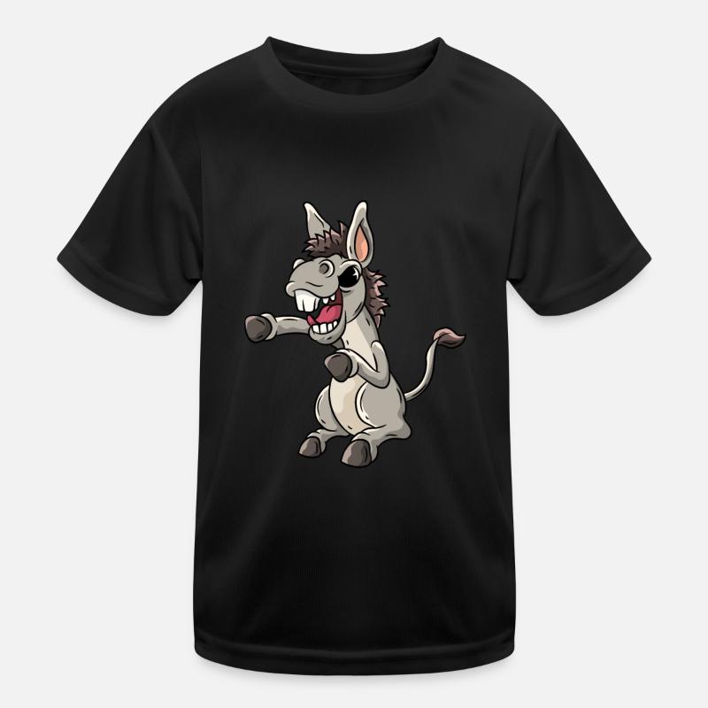 Donkey Evil Laughter Kids Functional T-Shirt