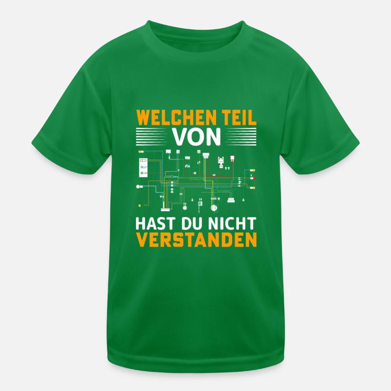 Schaltplan Elektriker Geschenk Kinder Funktions-T-Shirt