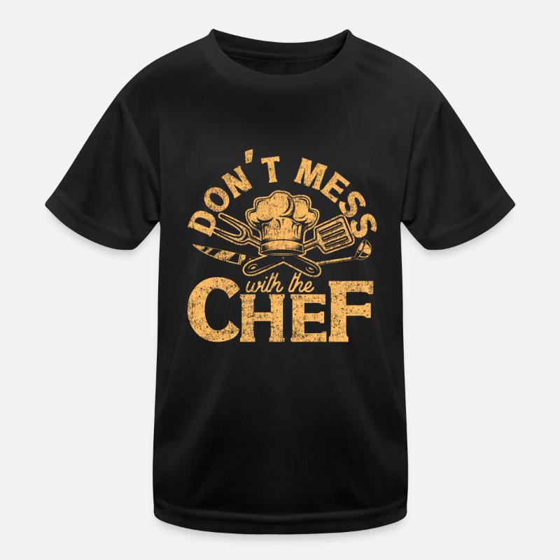 Cooking Cook Vintage Kitchen Chef Kids Functional T-Shirt