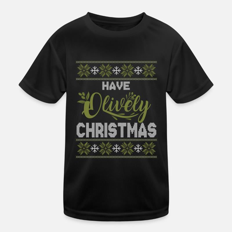 Olive Olive Arbre Huile d’olive Noël T-shirt sport Enfant