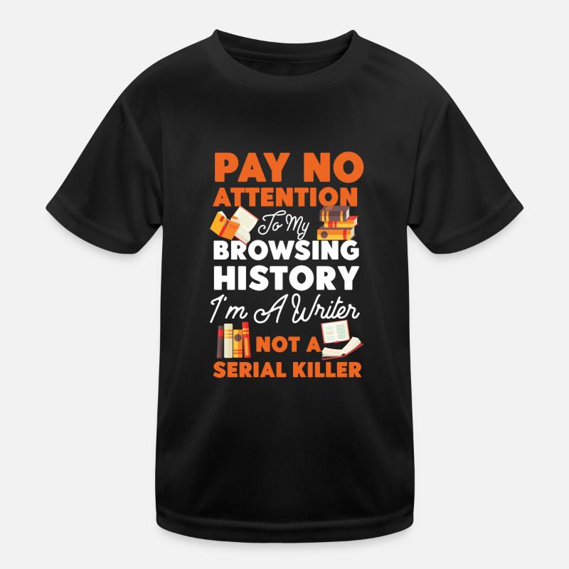 Writing Book Novel Writer & Kinder Funktions-T-Shirt