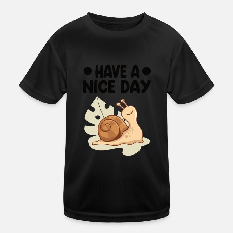 Schnecke Kinder Funktions-T-Shirt