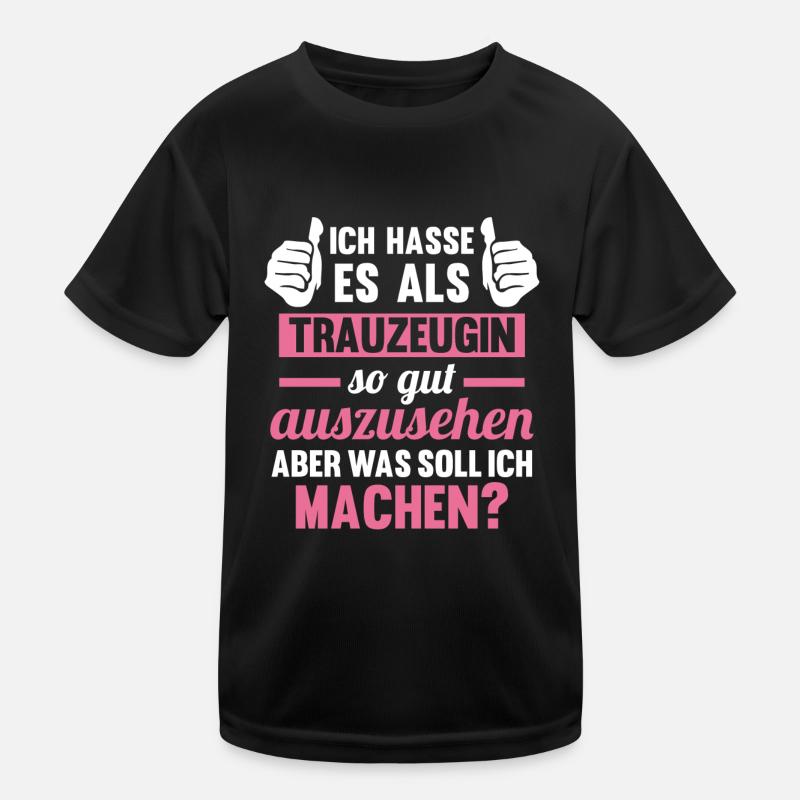 Trauzeugin Kinder Funktions-T-Shirt