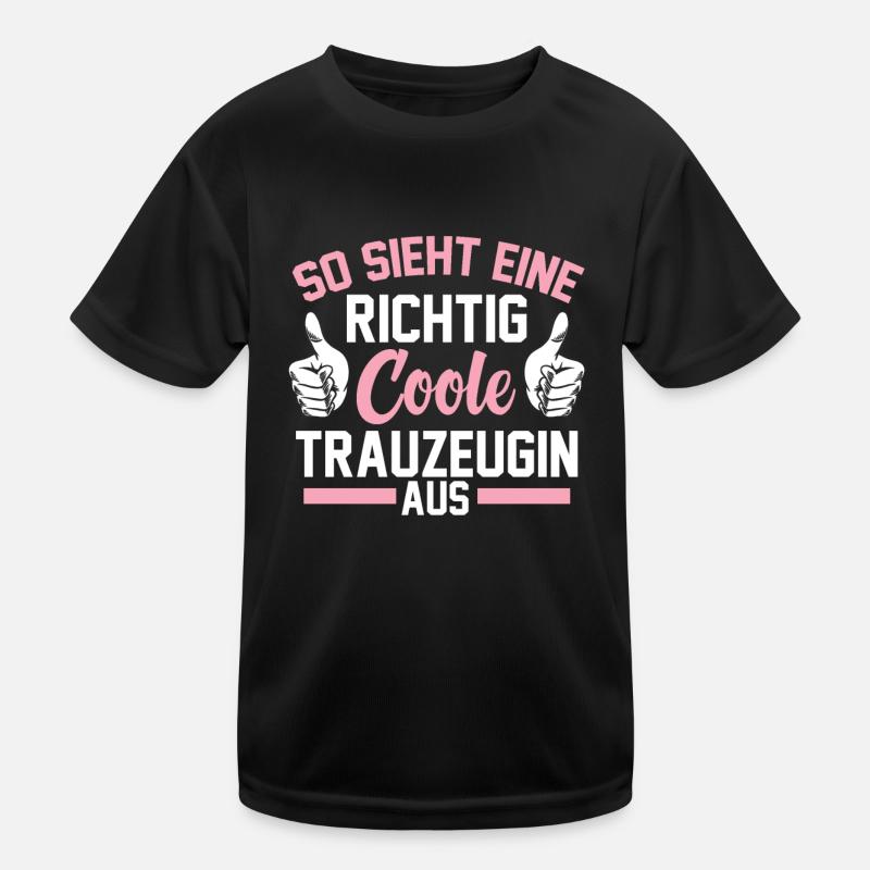 Coole Trauzeugin Kinder Funktions-T-Shirt