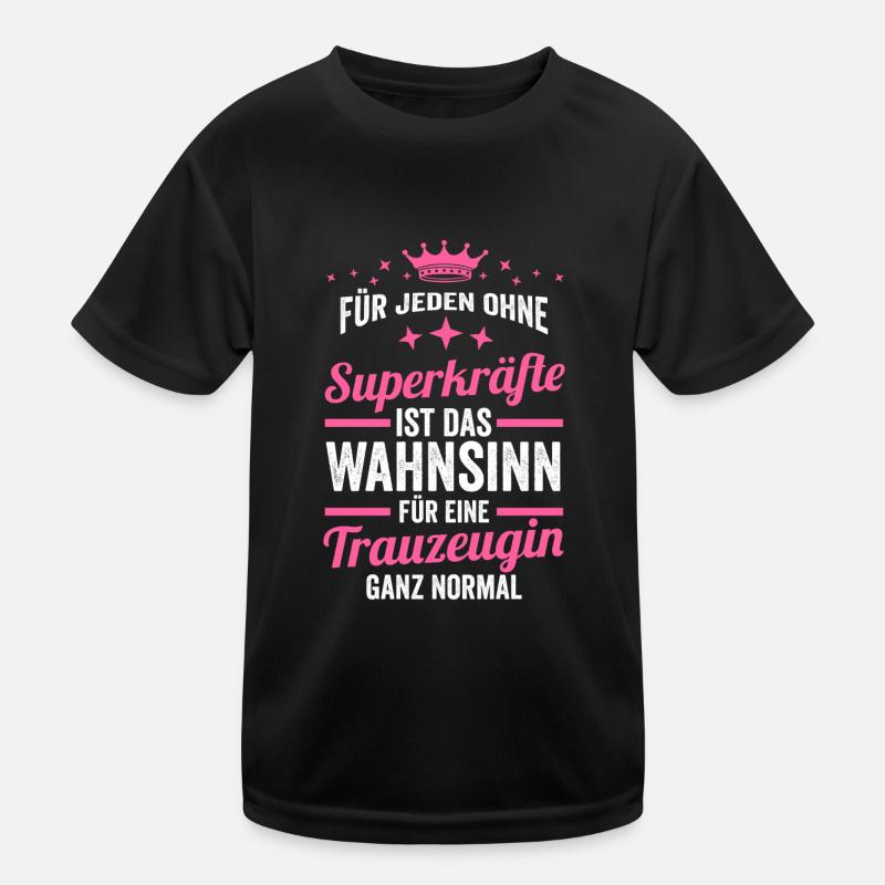 Trauzeugin Kinder Funktions-T-Shirt