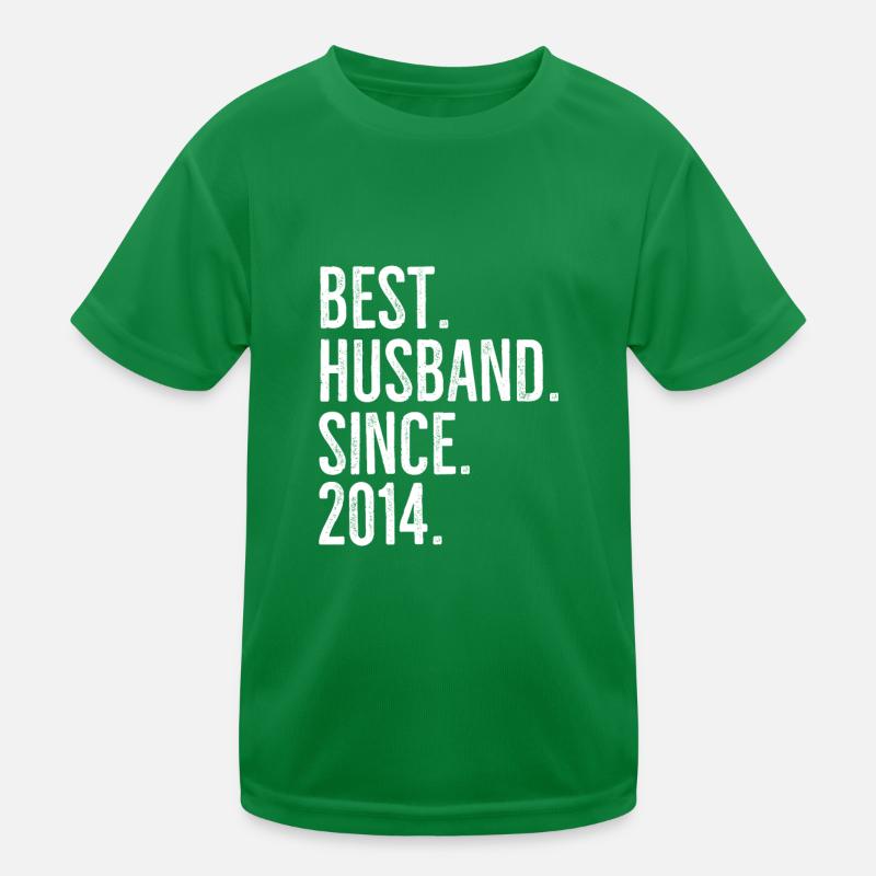 Best Husband Since 2014 Kids Functional T-Shirt