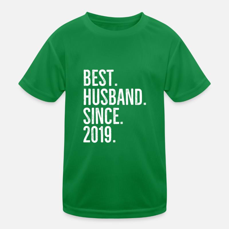 Bester Ehemann seit 2019 Kinder Funktions-T-Shirt