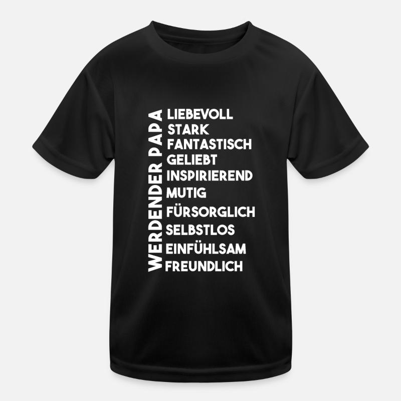 Werdender Papa Kinder Funktions-T-Shirt