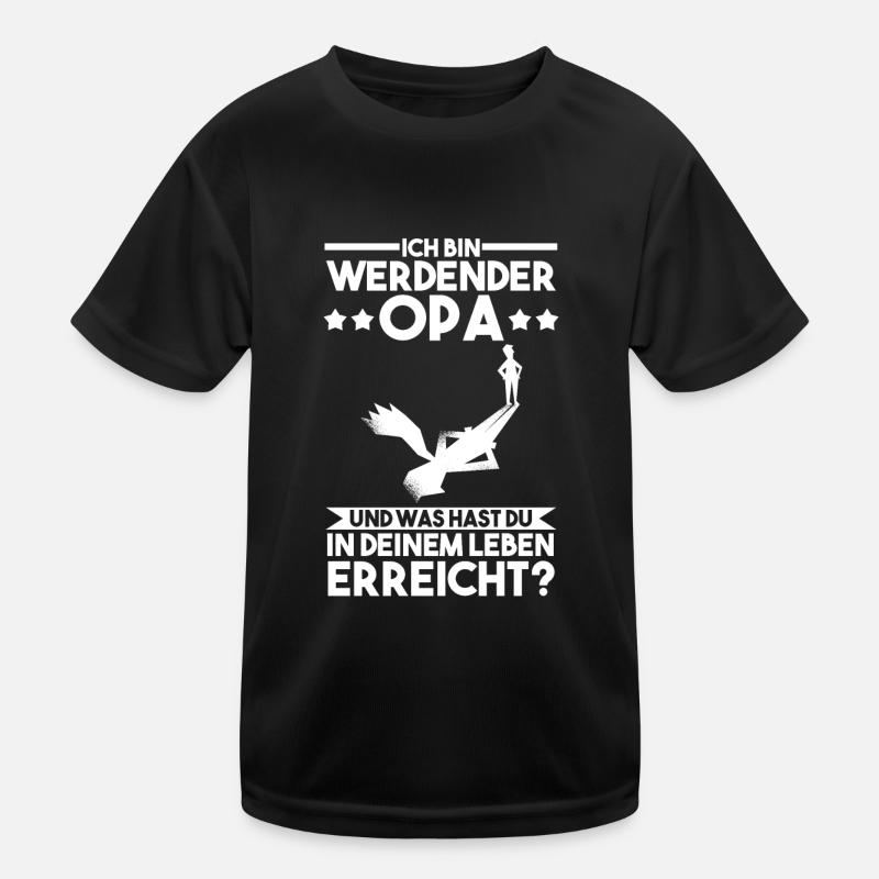 Werdender Opa Kinder Funktions-T-Shirt