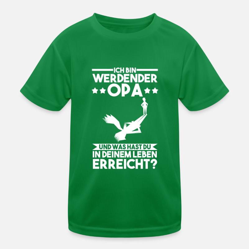 Werdender Opa Kinder Funktions-T-Shirt