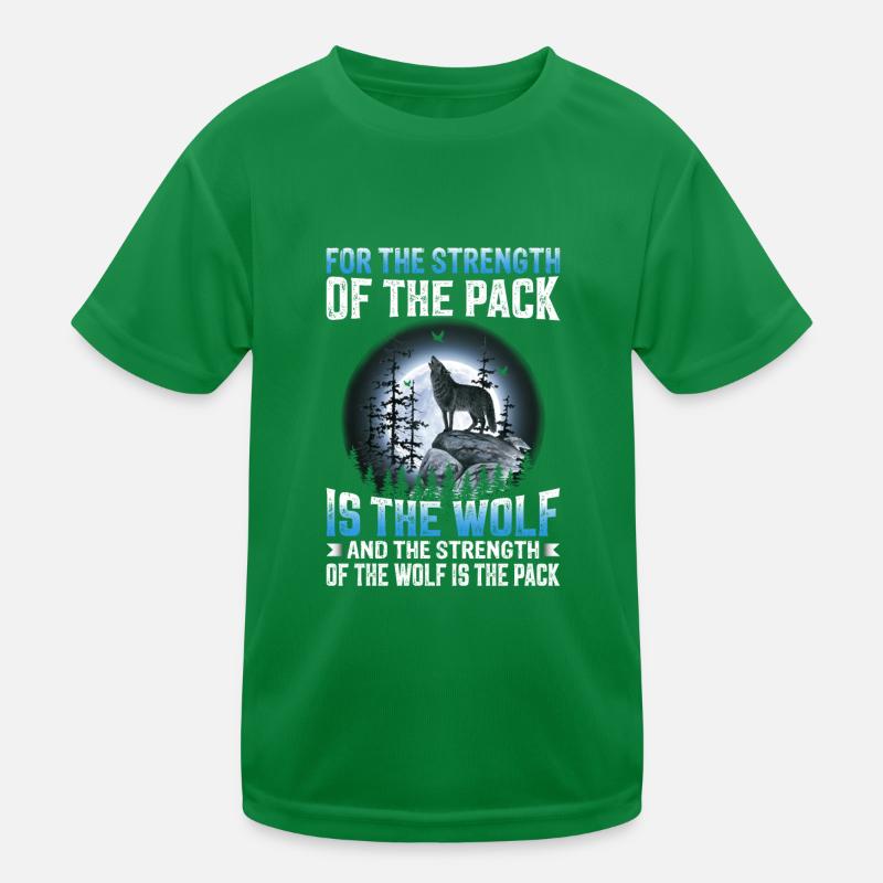 Wolf Saying Wolves Wolf Pack Wolf Kids Functional T-Shirt