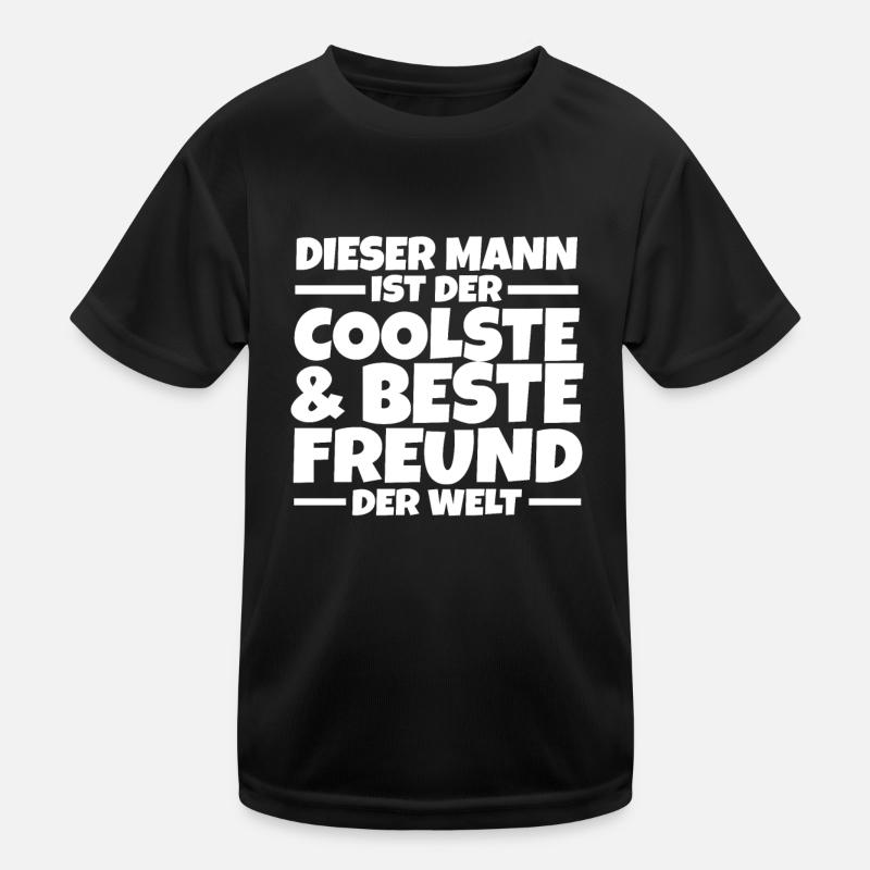Bester Freund - Kinder Funktions-T-Shirt - Schwarz
