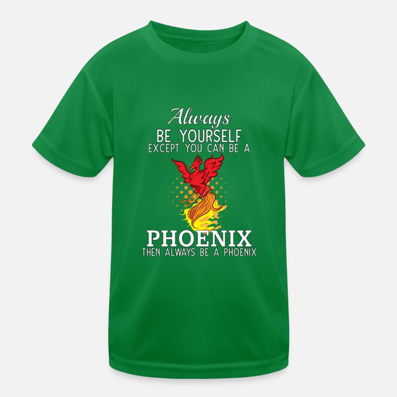 Phoenix Bird Mythical Creature Kids Functional T-Shirt
