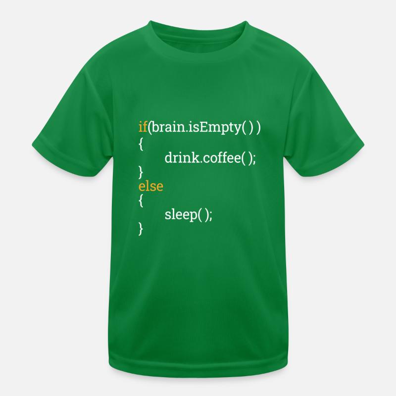 Programmer Computer Science Student Tired Coffee C++ Kids Functional T-Shirt