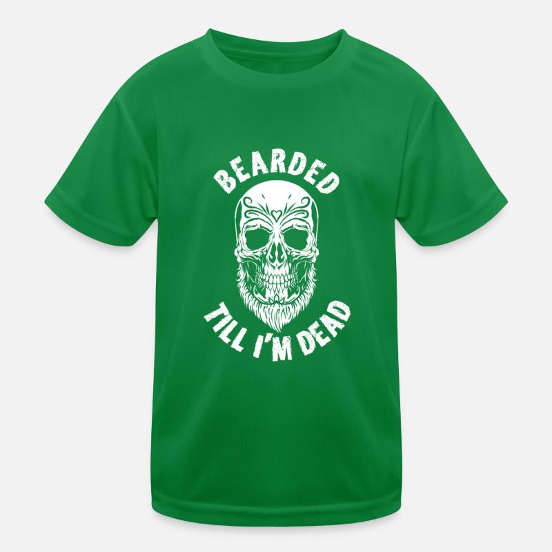 Vollbart Bart Bartträger Hipster Mann Kinder Funktions-T-Shirt