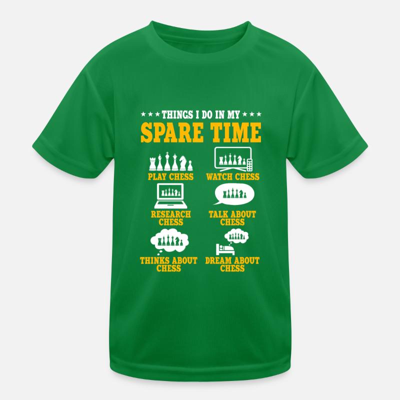 Chess Gift Kids Functional T-Shirt