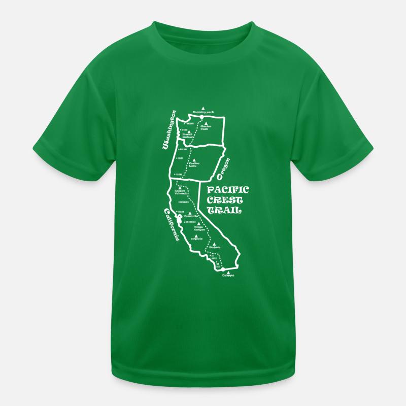 Pacific Crest Trail, Hiking Kids Functional T-Shirt