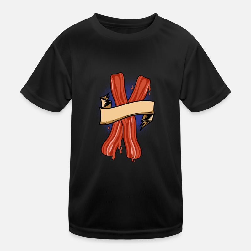 Bacon Bacon Breakfast Kids Functional T-Shirt