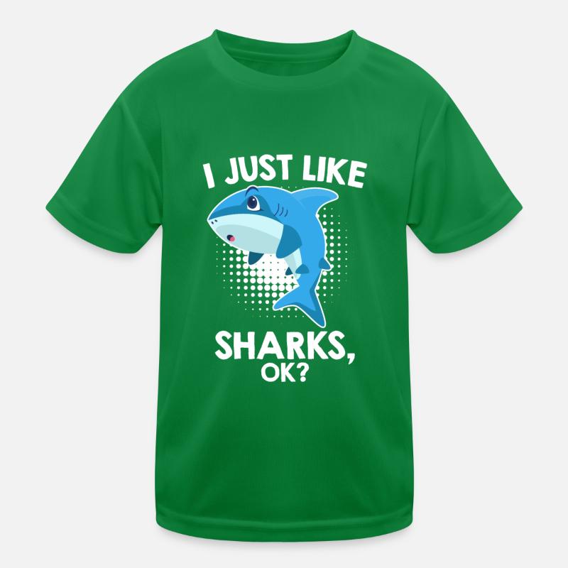 J’aime juste les requins enfants T-shirt sport Enfant