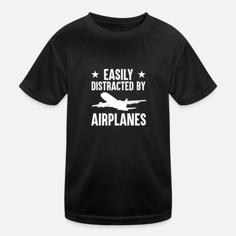 Flugzeug Flugplatz Flughafen Kinder Funktions-T-Shirt