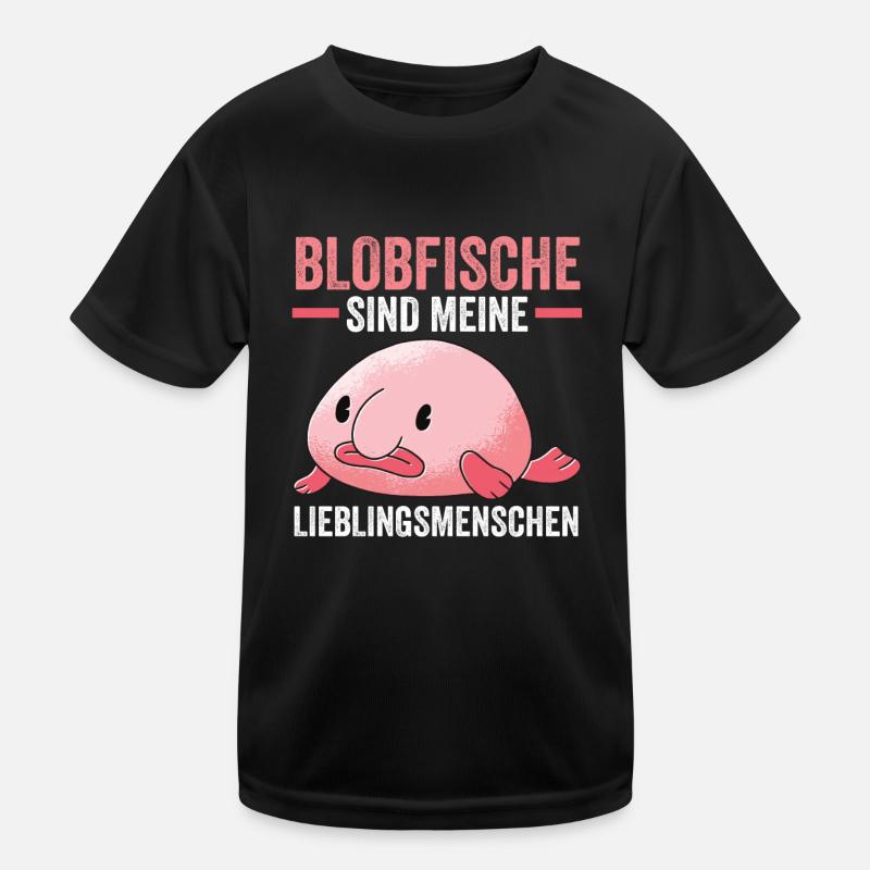 Blobfisch Kinder Funktions-T-Shirt