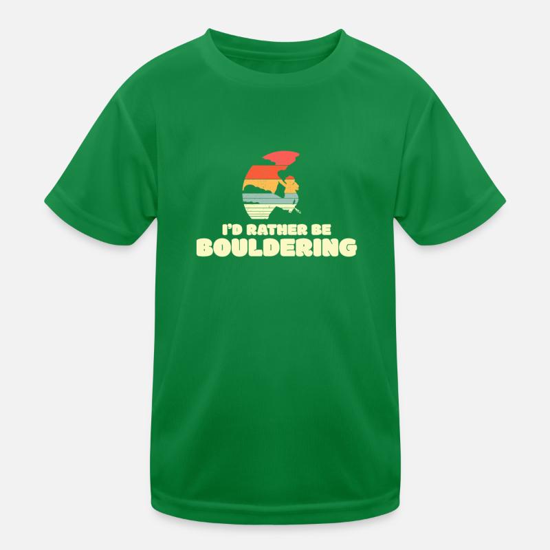 Bouldern Kinder Funktions-T-Shirt