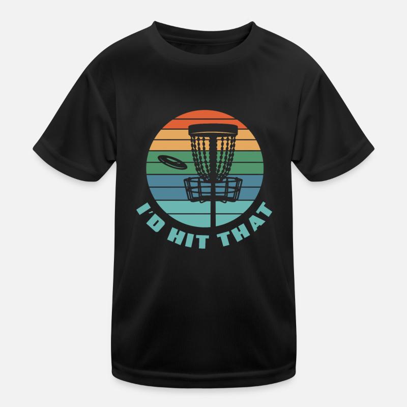 Lustiges Discgolf Discgolfer Geschenk Kinder Funktions-T-Shirt