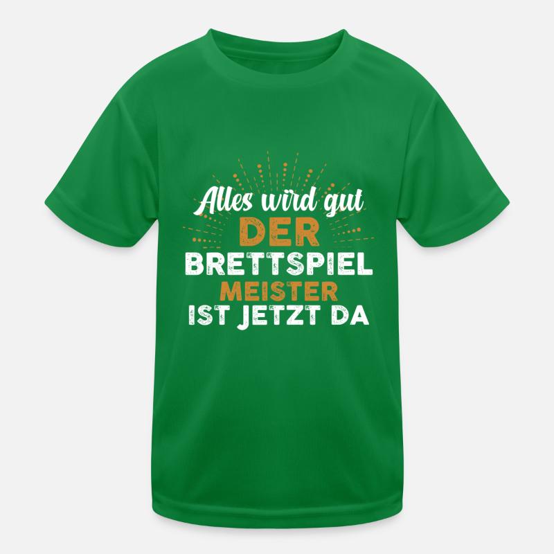 Brettspiele Kinder Funktions-T-Shirt