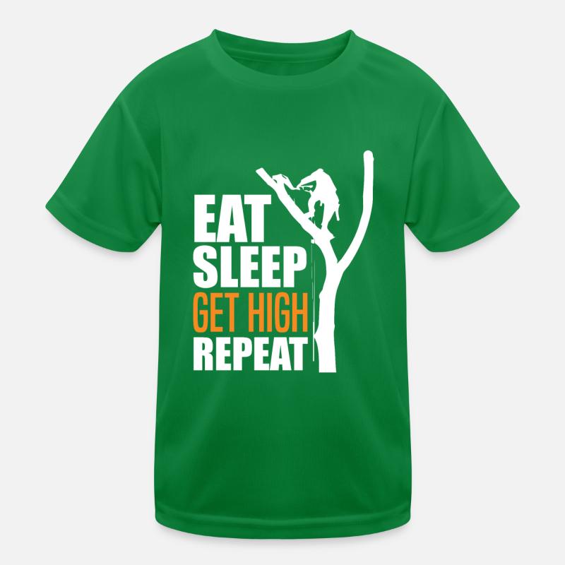 Arborists Tree Climbers Tree Care Kids Functional T-Shirt
