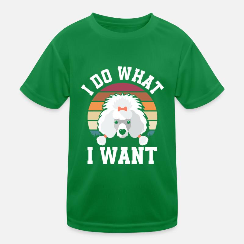 Pudel Kinder Funktions-T-Shirt
