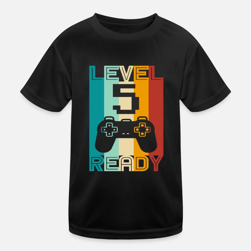 Conception de jeu pour le 5e anniversaire et le 5e anniversaire T-shirt sport Enfant