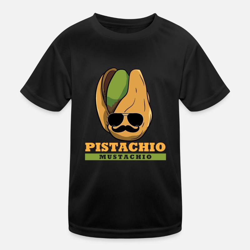 Pistache Mustachio Noix Moustache Pistaches T-shirt sport Enfant