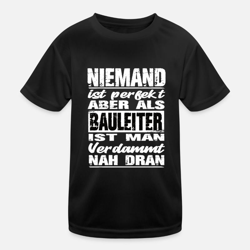Bauleiter Kinder Funktions-T-Shirt