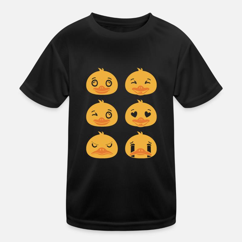 Duck Faces Bathing Ducks Kids Functional T-Shirt