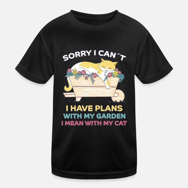 Chats Fleurs de jardin Drôle Dire Cadeau de chat T-shirt sport Enfant