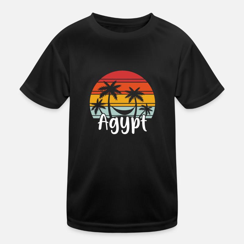 Egypte Rétro Palm Hamac Souvenir Cadeau T-shirt sport Enfant