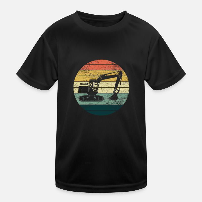 Excavators Excavator drivers Excavators Construction site Road construction Kids Functional T-Shirt