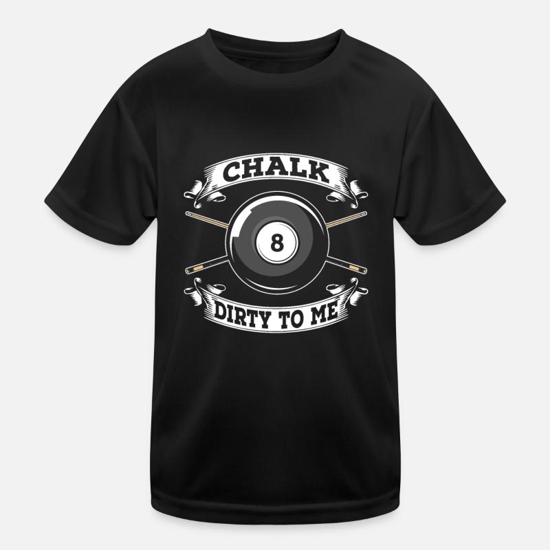 Billard 8-Ball Kinder Funktions-T-Shirt