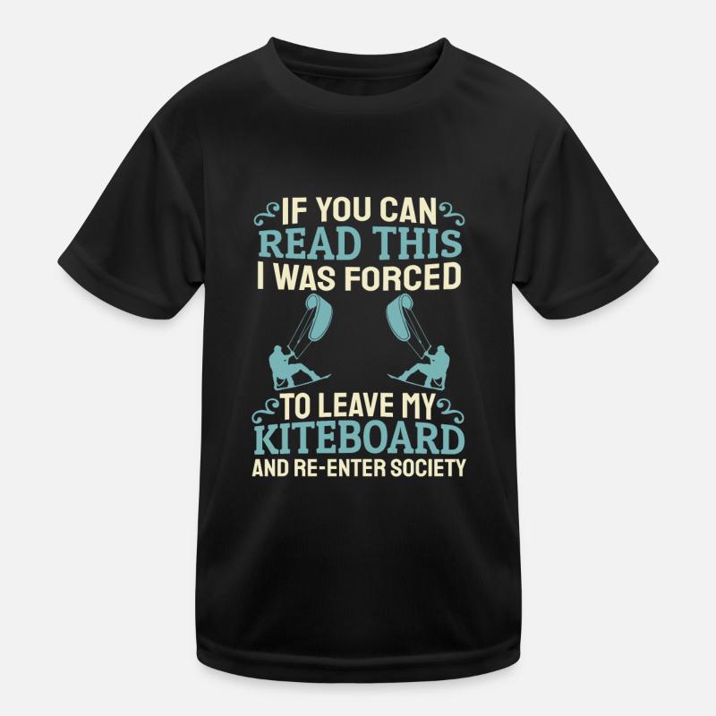 Kitesurfen Kiteboarding Kite Kiten Kinder Funktions-T-Shirt