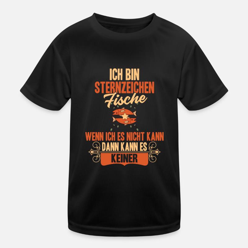 Sternzeichen Fische Kinder Funktions-T-Shirt